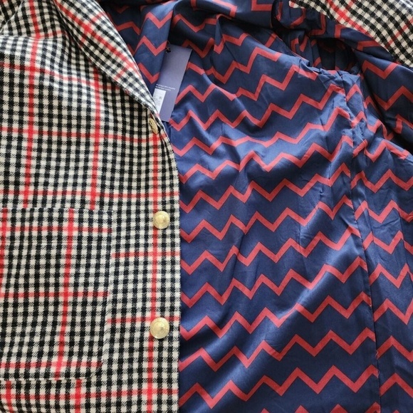 NWT Plaid Car Coat - Picture 5 of 6